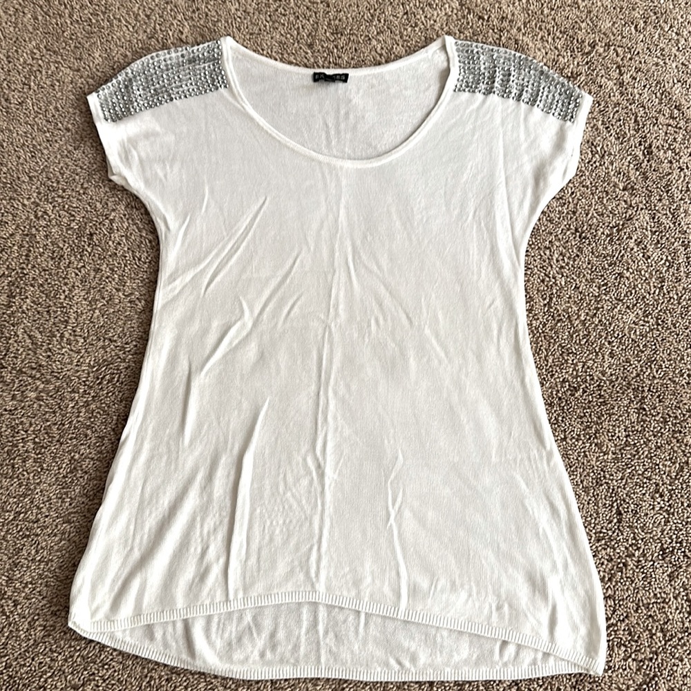 Express studded shoulder top